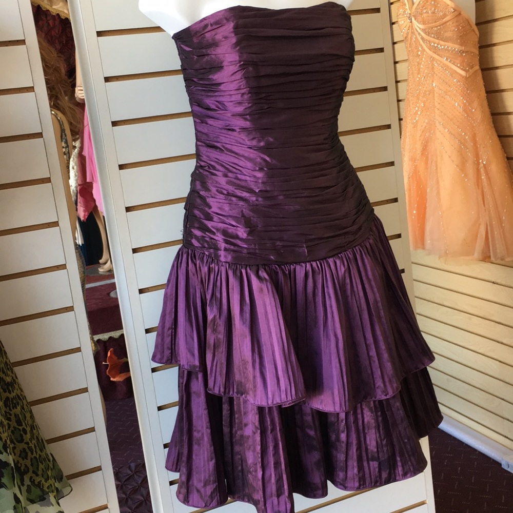 Plum Cocktail Dress. Size 8